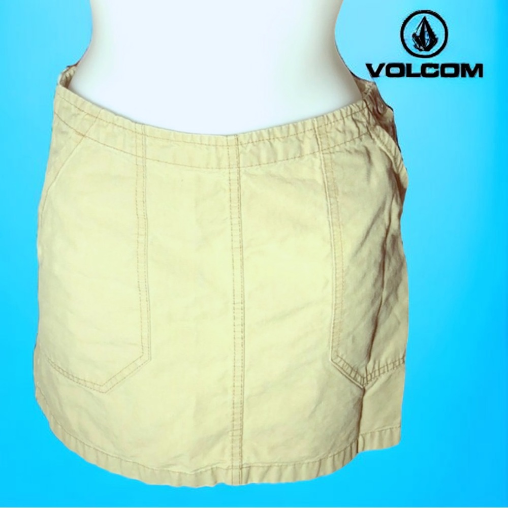 Khaki VOLCOM Mini Skirt Size 5